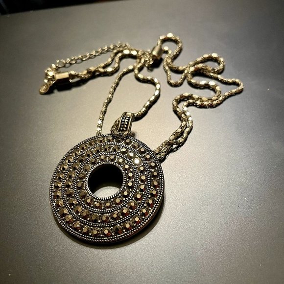 Premier Designs Double Strand Necklace & Removable Pendant - Picture 6 of 9